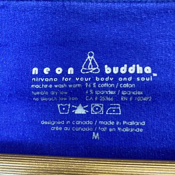 Neon Buddha Royal Blue Button Top - Picture 6 of 12